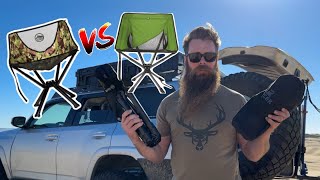 TCEK Swivel Chair vs CLIQ Chair - Battle of the Ultimate Portable Camping Chairs!