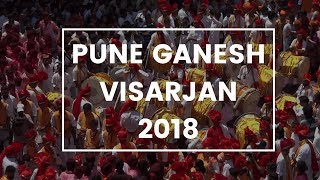 Pune Ganesh Visarjan 2018 | Dhol Tasha Pathak Performance | Ganesh Festival