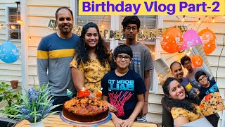 My Husband's First Birthday Celebration in Our New Home/Cake at Home/Simply With Viji/USA Tamil Vlog