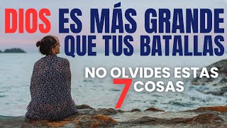 Dios es MÁS GRANDE que tus batallas, enfoca tu atención en Dios (Poderosa motivación cristiana)