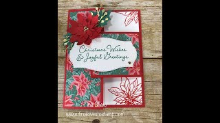 Poinsettia Petals Fancy Fold Card