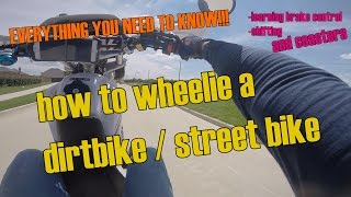 How To Wheelie (Using the rear brake)