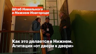 Агитация «от двери к двери» в Нижнем Новгороде