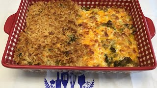 Turkey Casserole with Veggies (2 ways) one Gf one ritz crackers