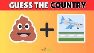 GUESS THE COUNTRY BY EMOJI | GUESS EMOJI CHALLENGE | GUESS EMOJI QUIZ #quiz #emojichallenge #emoji