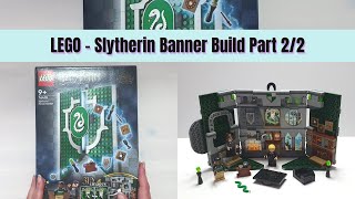 Lego HARRY POTTER Slytherin Banner Real Time Build (Build Along) 2/2