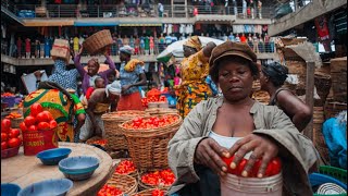 Street Scenes in the Biggest Market in Africa - Trade Fair International - LAGOS NIGERIA