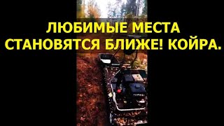 На двух мотобуксировщиках КОЙРА по болоту. Видео от клиента! #1