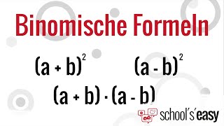 Binomische Formeln - Schneller rechnen, weniger Fehler