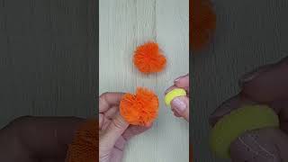 #shorts DIY very bright orange hair bows