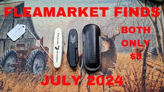 FLEA MARKET FINDS, JULY 2024, VINTAGE AND NEW KNIVES, IMPERIAL, SOLINGEN, ROSTFREI, EVERYDAY CARRY,