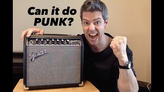 The Fender Champion 20 vs. PUNK (review and settings demo)