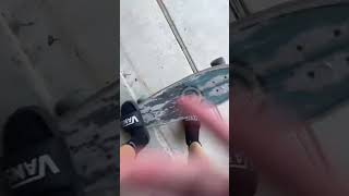 Skating with possibly the worst skate board