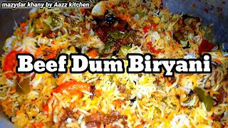 Beef Biryani Recipe| How to Make Dum Biryani At Home |Spicy Easy Deliciouse Recipe |#biryani