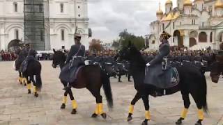 Ceremony of the divorce of horse guards in the Moscow Kremlin 2019