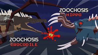 Zoochosis Crocodile vs Zoochosis Hippo | Zoochosis Animation