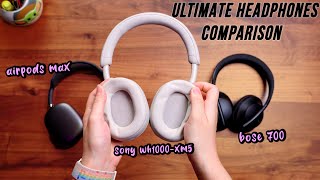 ULTIMATE Headphone Comparison Under $500! AirPods Max vs Sony WH-1000XM5 vs Bose 700