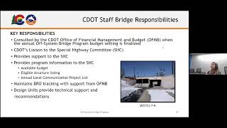 CDOT Off-System Bridge Program Webinar