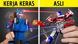 Optimus Vs. Bumblebee? Mengubah Mainan Biasa Menjadi Transformers Asli! 🚗🤖