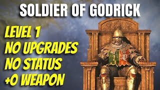 Soldier of Godrick !run . LV1, No Upgrades, No Status- Elden Ring