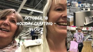 Holiday Crafting - Vlog 2 | Shopping in Ikea and The Range for frames for my finishes with my mum!!