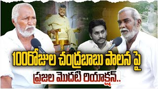 100రోజులపాలన పై ప్రజల మొదటి రియాక్షన్ Public Reaction On Chandrababu 100 Days Ruling | Leo Telangana