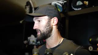 Locker Room Raw: Kastelic Speaks Following Bruins Captains Practice