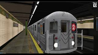 Openbve R62 2 train actions at Newkrik Ave.