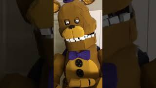 Real life Fredbear costume (part 2) #shorts #fnafirl #fredbear #springlock #cosplay #fnafmovie