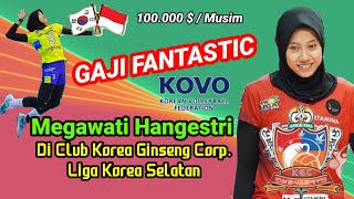 FANTASTIC GAJI MEGAWATI HANGESTRI DI LIGA KOREA - CLUB KOREA GINSENG CORPORATIO PRO ( KGC )