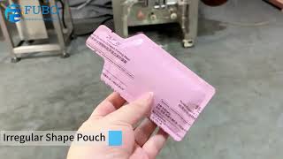 Irregular shape bags/pouch packing machine | bottle shape bag form fill seal machine