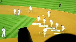 Dragging Infield Between Innings, Yankee Stadium