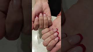 Viral Red classic French Manicure #nails #naildesign #trending #nailart #shorts #viralshorts #hack