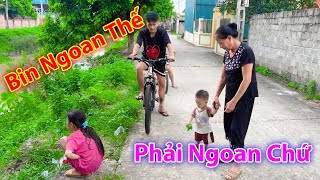 Chanh Chanh Nhờ Bà Và Chú Hoàng Em Dắt Cubin Đi Chơi Để Mình Bán Hàng Nuôi Con...