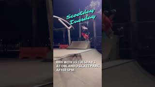 Join the flip train at Orlando Skatepark on Tuesdays. #proscooter #stuntscooter #freestylescooters