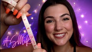 ASMR Face Measuring for Sleep 📐 Detailed Personal Attention, Note Taking