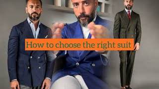 How to choose the right suit #menstyle #styletips