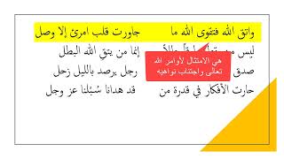 شرح مبسط: لامية ابن الوردي ( الأبيات 10- 13)