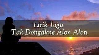 Balasan lagu mundur Alon Alon _ Tak Dungakne Alon Alon -Lirik (cover Lutfiana)