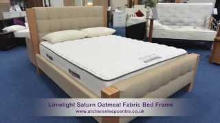 Limelight Saturn Oatmeal Fabric Bed Frame