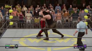 WWE 2K17 biggest chokeslam