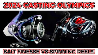 2024 CASTING OLYMPICS: BAIT FINESSE VS SPINNING REEL AT LAST!!! Lets Find Out THE TRUTH!!!