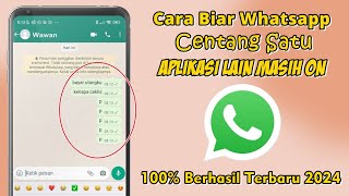 Cara Agar WA Centang 1 Tanpa Mematikan Data WA Biasa 2024