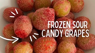 Frozen Sour Candy Grapes | Viral TikTok Snacks | Healthy Summer Snack | Paola Santana