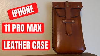 iPhone 11 Pro Max Leather Cell Phone Case