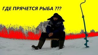 Где прячется рыба в глухозимье?! Ловля окуня. Рыбалка на реке 2019