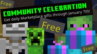 How to open FREE Minecraft Bedrock CHRISTMAS PRESENTS (MCPE, Win 10, PS4, Switch, XBOX)