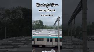 Aarey Metro Depot | Mumbai Metro #ashortaday #mumbaimetro #railway #travelshorts