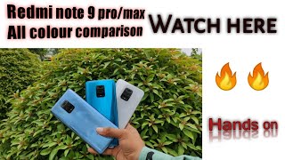 Redmi note 9 pro/max colour comparisons !Aurora blue vs black vs Galcier white and unboxing