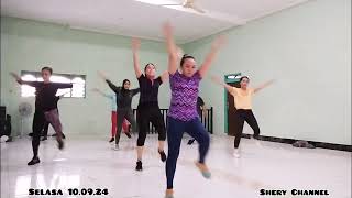 Aerobic Pemula Koreo Inti Kanan kiri | Team Gobyos Bkl | With Zin Wiwix Djani | Shery Channel